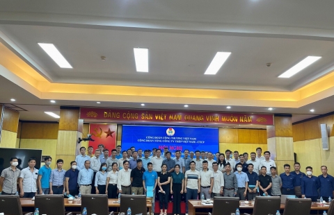 NSV tham gia khóa tập huấn ATVSLĐ năm 2022 do Công đoàn Tổng công ty Thép Việt Nam – CTCP tổ chức